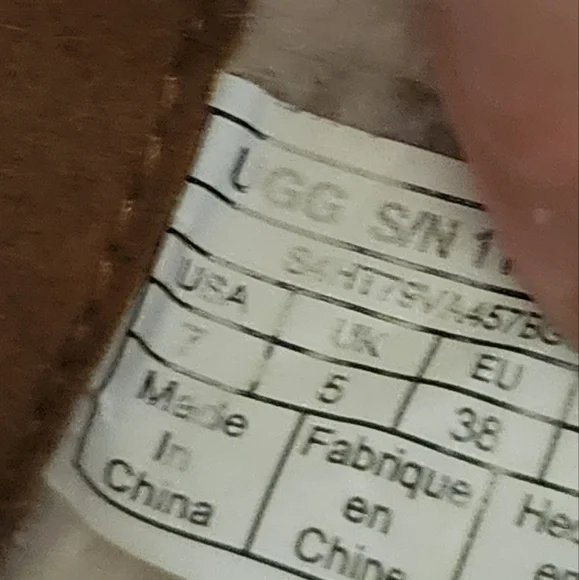 UGG Australia Womens FLUFF PUNK Shearling BOOT in Chestnut Brown size 7.Like New - Picture 9 of 9